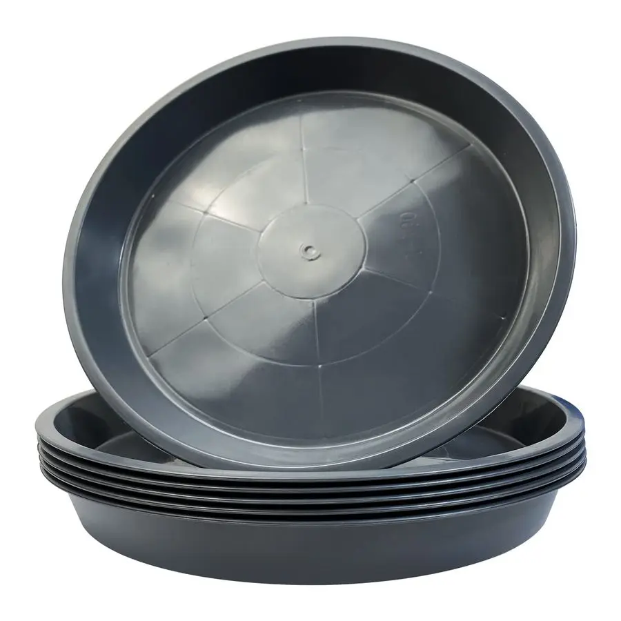 

6 Pack Plant Saucer 12 14 16 18 20 22 Inch Plastic Plant Tray, Sturdy and Durable Flower Pot Container Accessories Plant Pot Sau