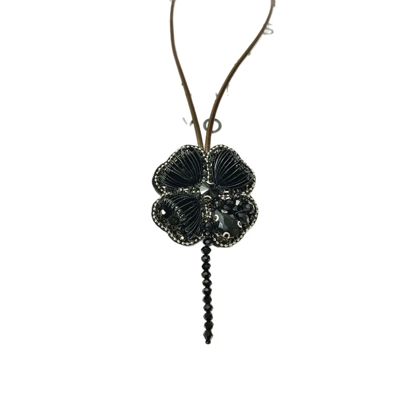 Alirattan New Trend Hand-beaded Butterfly Pendants for Women's Bag,Fashion Design Diamond Keychain DIY Charm Date Palm Tree B11