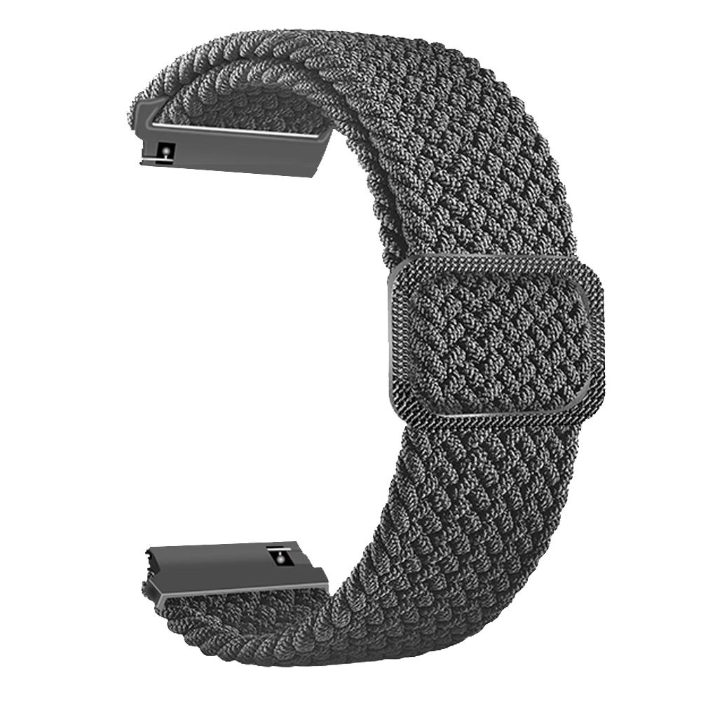 1PCS 20mm or 22mm Nylon Strap for Garmin Forerunner 255 265 645 245 Band Venu 2/3/SQ/2 Plus Wristband Vivoactive 3 5 4 Bracelet
