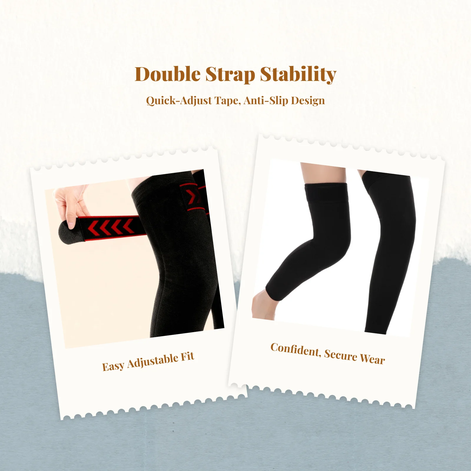 Knee Compression Sleeve, Extra Thick, Heat Retaining, Women