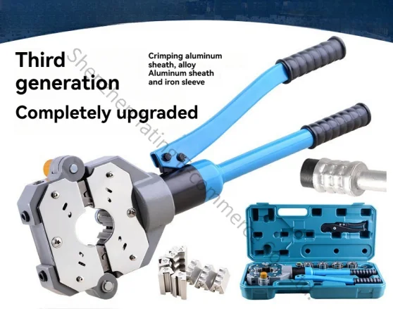 Manual Hydraulic Automotive Air Conditioning Head Pipe Riveting Aluminum Sleeve Hose Pipeline Tools Air Conditioning Maintenance