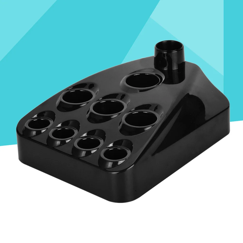 

1Pcs Colorant Holder Black Plastic 9-Hole Pigment Cup Rack Stand for Permanent Ink Cup Holder Cotton Swab Storage