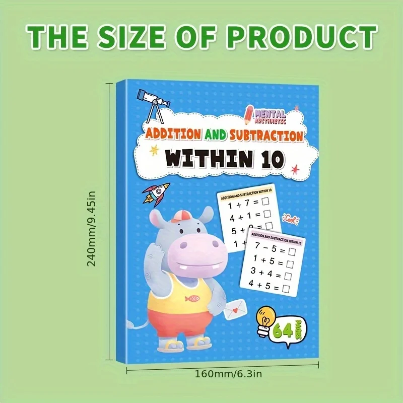 Addition & Subtraction Workbook Within 10,20,50,100: Math Practice Problems for 1st-3rd Grade - Speed Drills & Timed Exercises