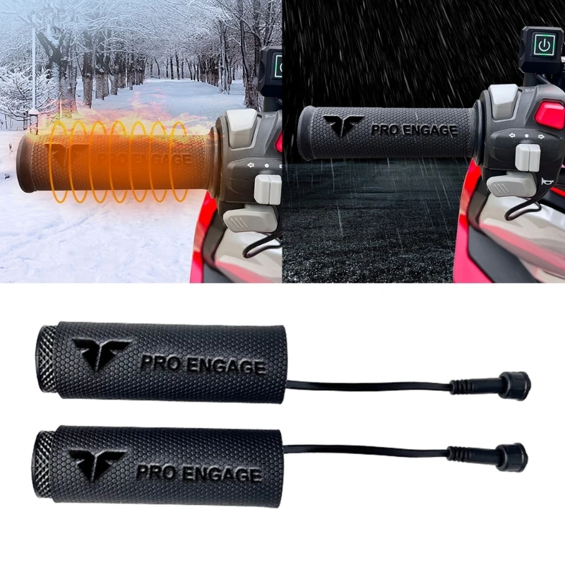 Hot Handlebar Heated Grips Universal for Motorcycle ATV Snowmobile USB DC12V Heated Handles Grips 3 Gear Warmer Sleeves 40GF