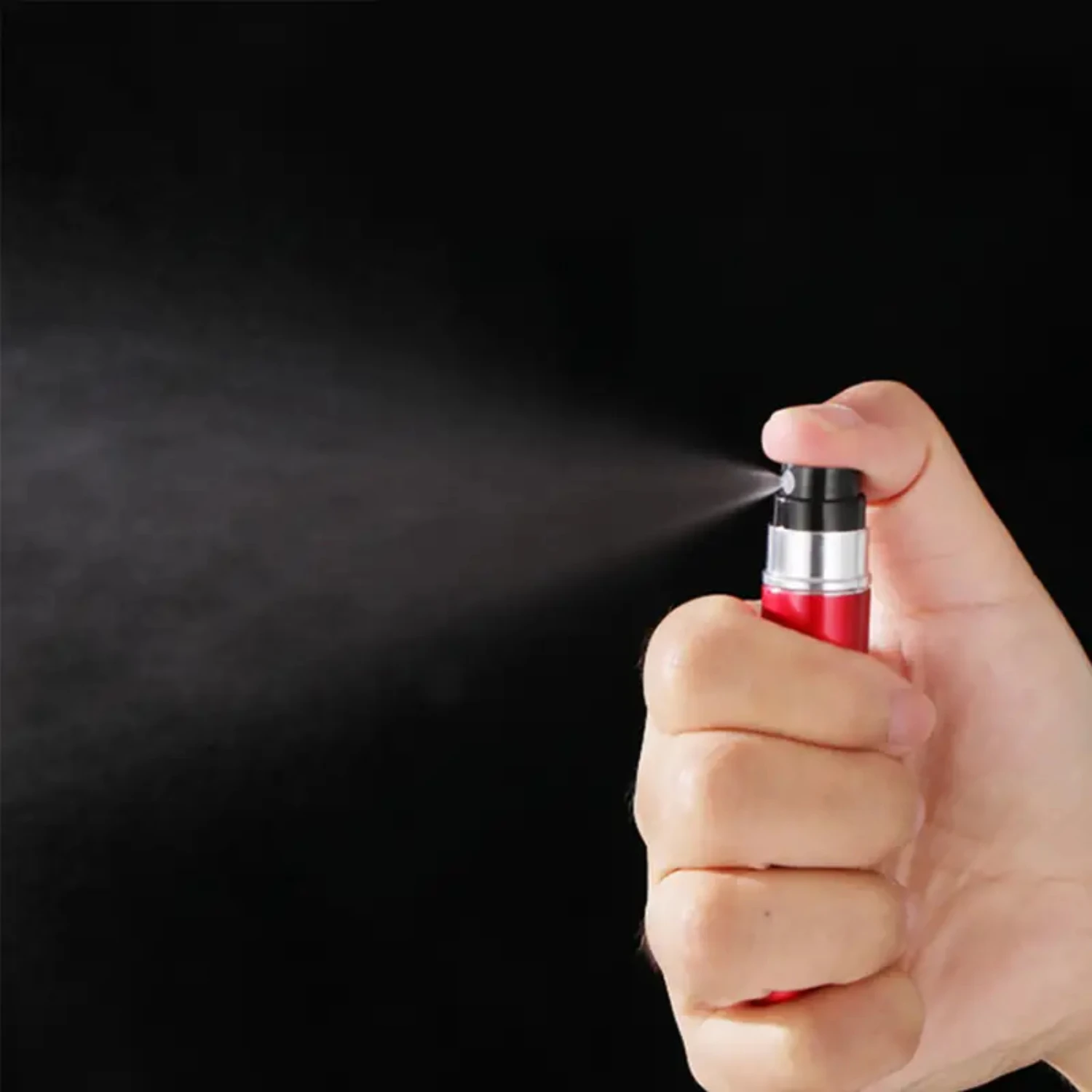 Portable Aluminum Self-pump Dispensing Bottle - 5ml Capacity for Travel and On-the-Go Use