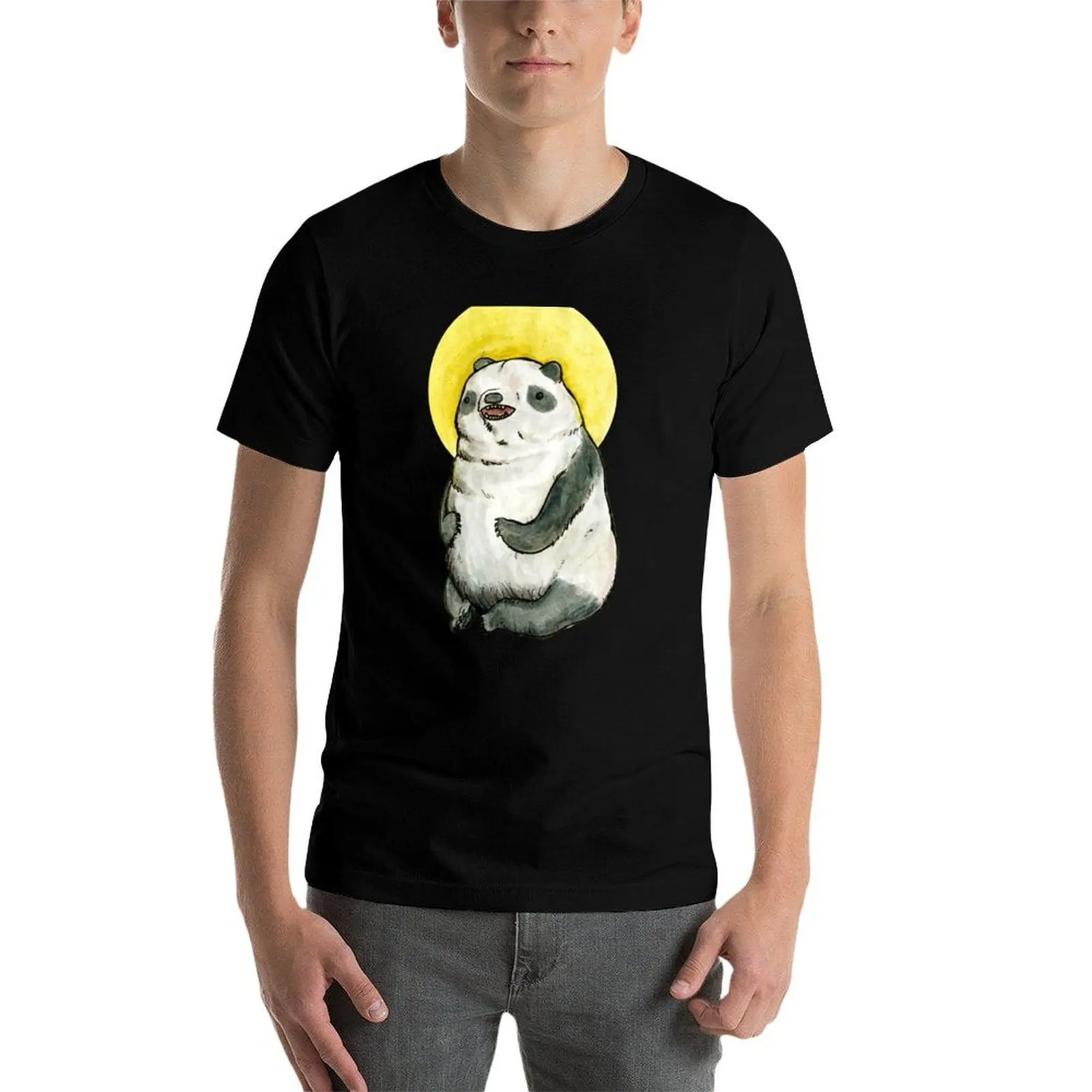 

Panda, Panda, Panda! T-Shirt man graphic t shirt man t shirt cotton high quality T-Shirt