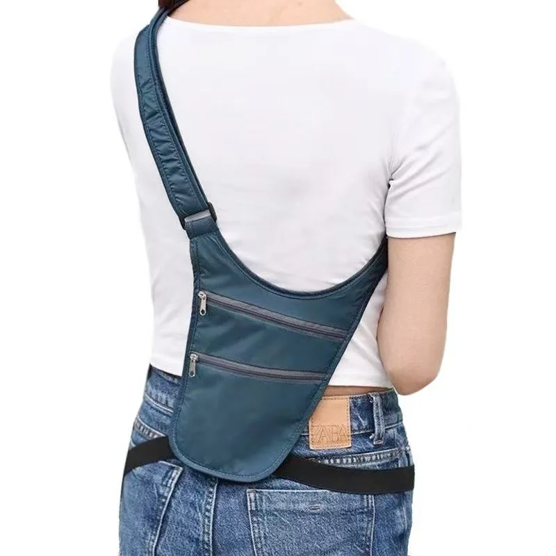 

Anti-theft Sports Waist Bag Waterproof Lightweight Run Waist Pouch Portable Adjustable Strap Invisible Belt Bag Travel