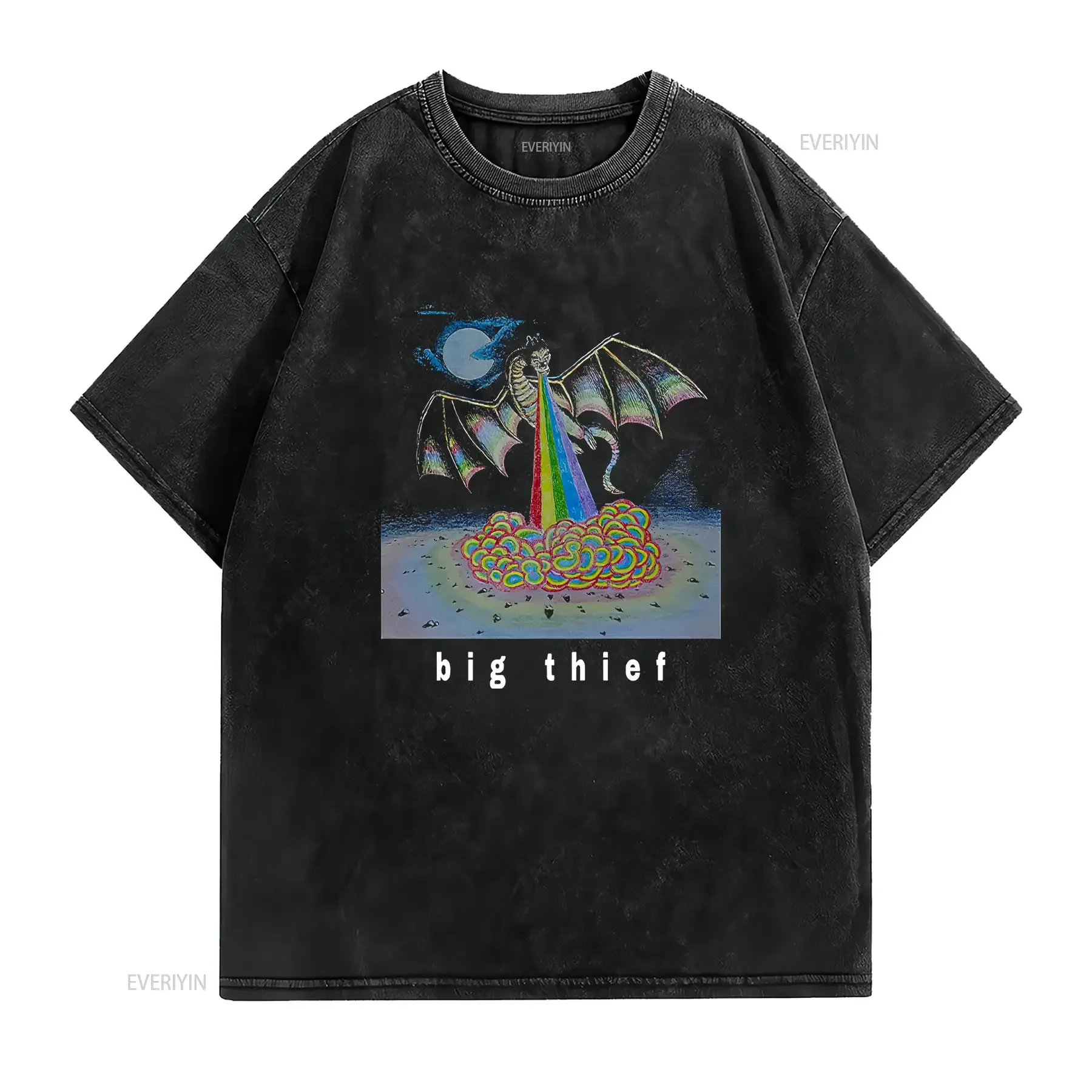 Big Thief Band Album Music Heavy Cotton Black All Size T Shirt MC287 vintage Washed Versatile Slightly graphic Comfortable