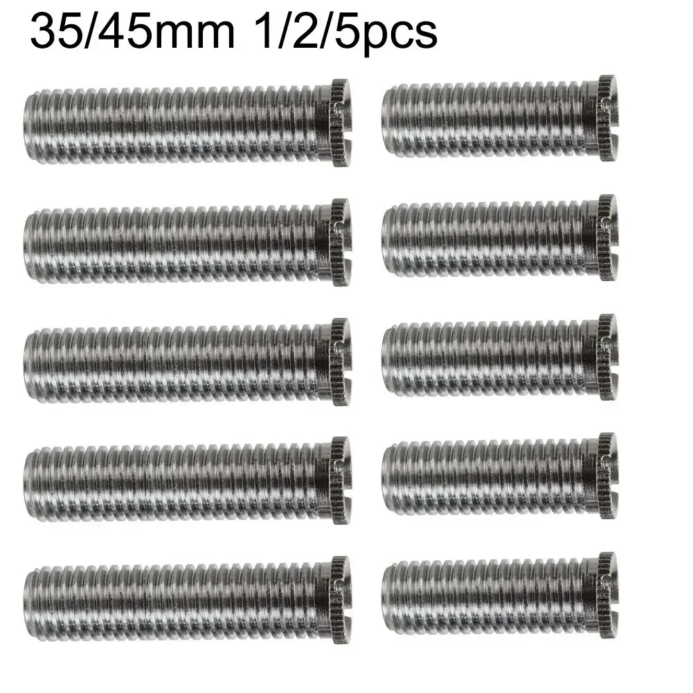 1/2/5pc Kitchen Sink Basket Strainer Screws 35mm 45mm Stainless Steel Waste Threaded Screw Connector Kitchen Fixture Part