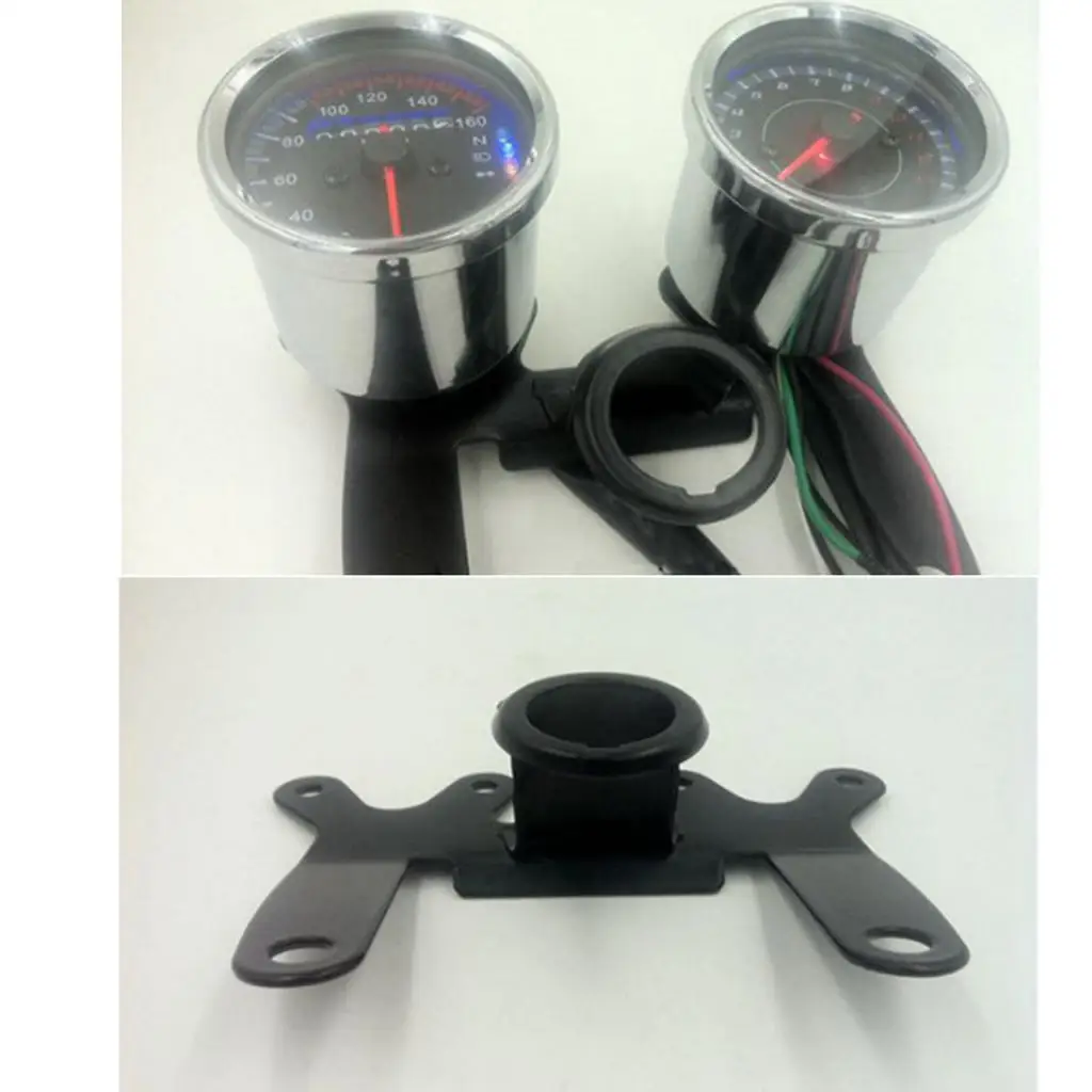 Aluminum Alloy Motorcycle Instrument Gauge Mount Bracket Universal Odometer Tachometer Stand for Gear Display Holder