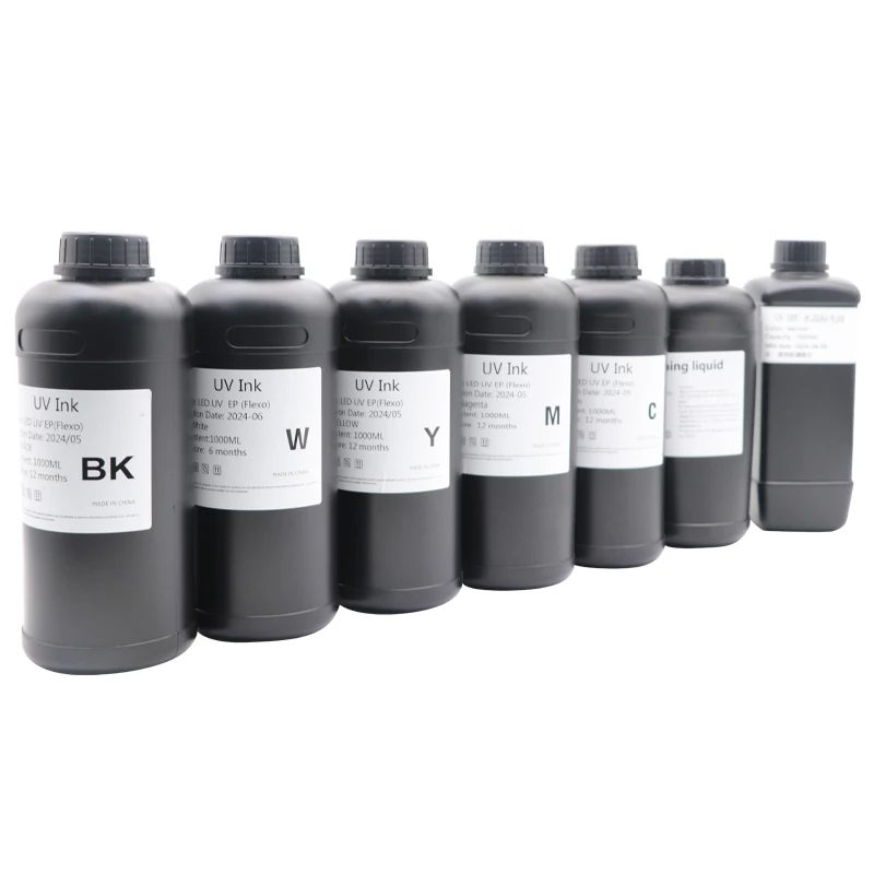 1000ML UV DTF inchiostro e vernice per UV DTF Film A B per Epson XP600 TX800 1390 L800 L1800 L805 1set