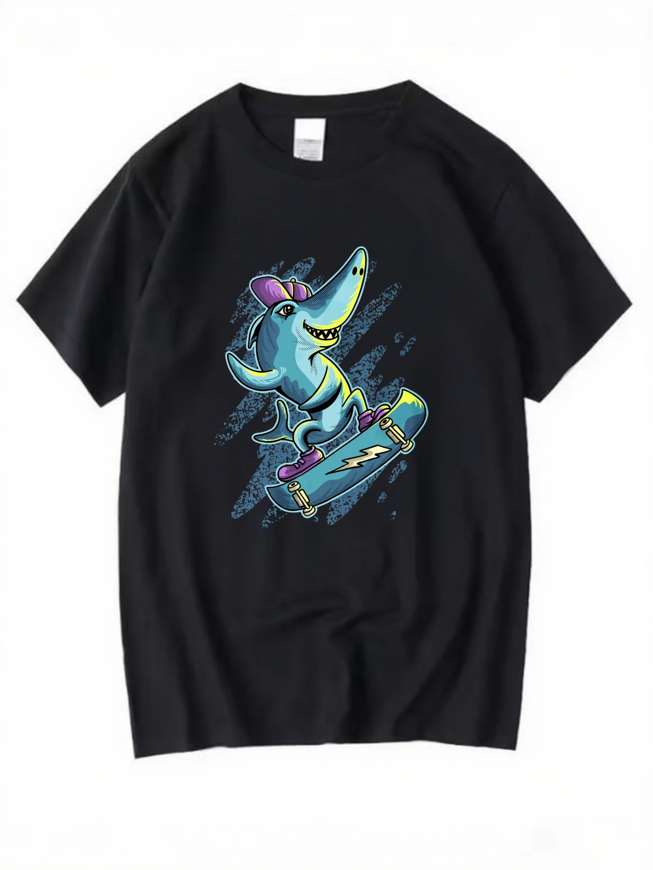 

Vintage Octopus Skull Graphic T-Shirt for Men, Ocean Gothic Short Sleeve Tee, Casual Octopus Skull Print Tops