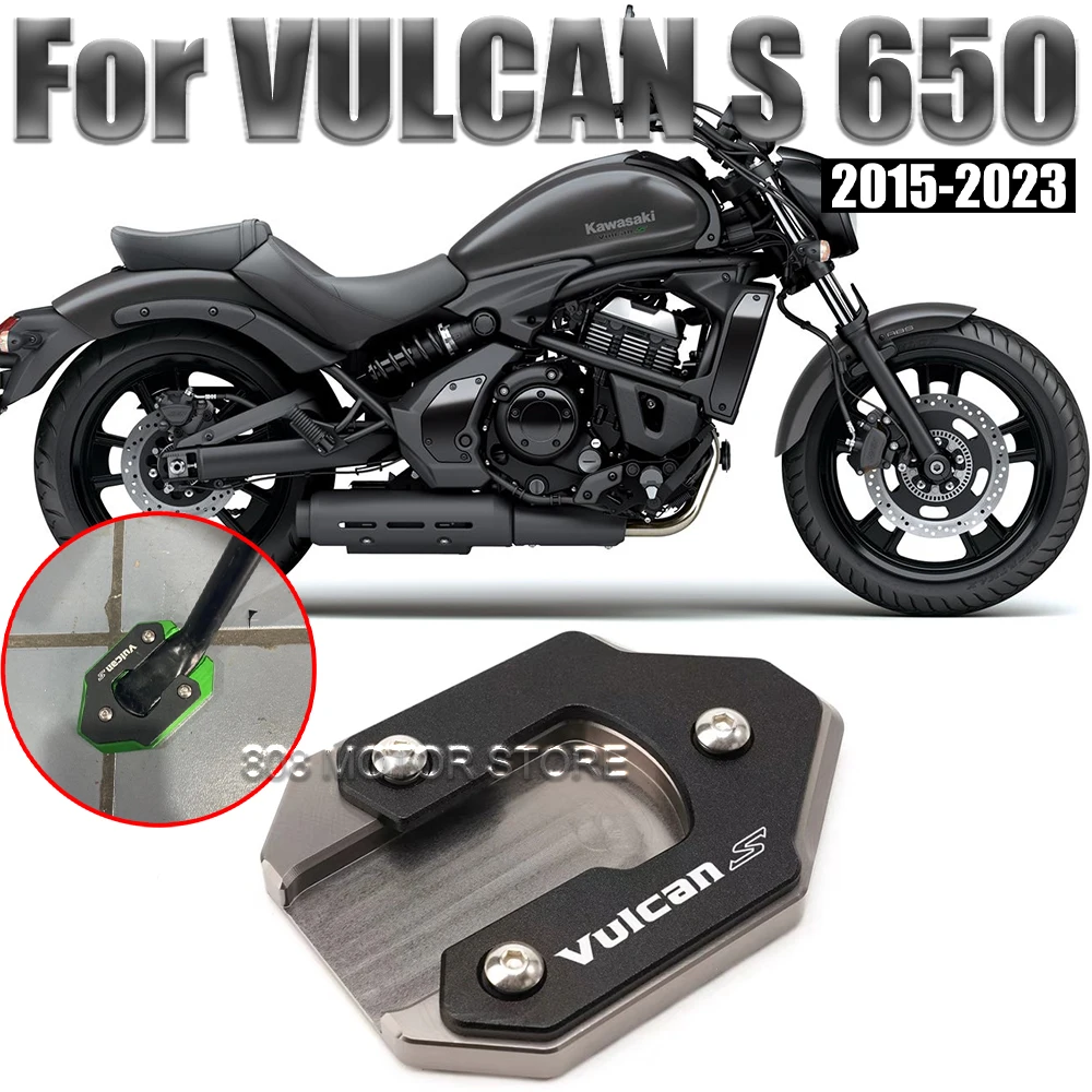 

For Vulcan s 650 15-23 Motorcycle Kickstand Foot Side Stand Extension Pad Support Plate