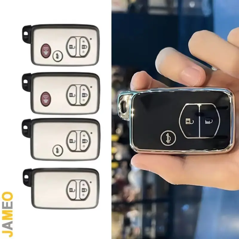 TPU Car Key Case Cover Protector For Toyota Camry Crown Majesta Highlander Land Cruiser Prado Kluger Mark X Subaru Foreste XV