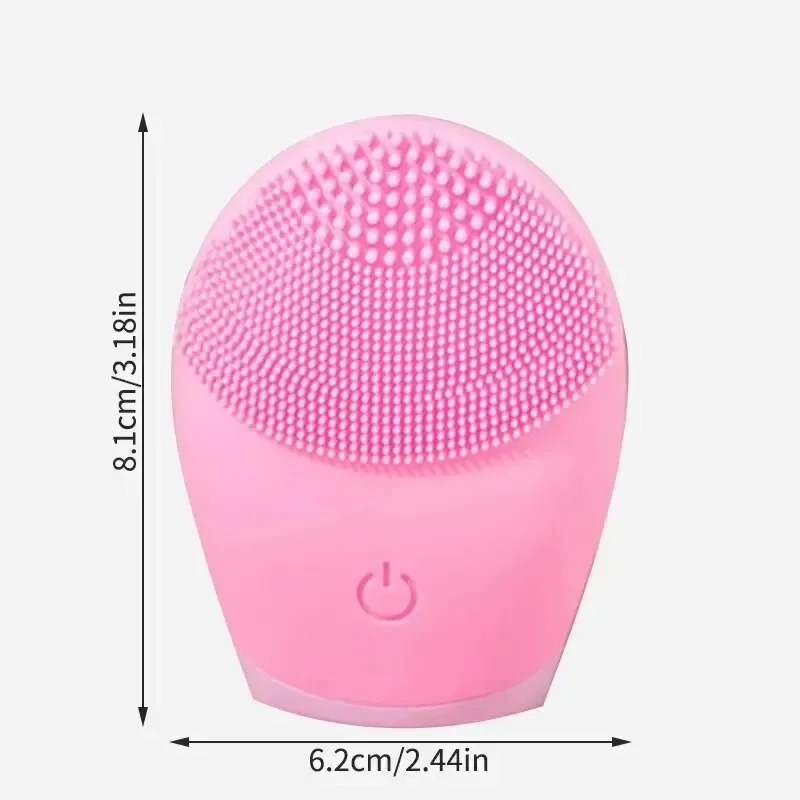 Electric Silicone Facial Cleanser Massager Ultrasonic Vibrator Skincare Massage Tool Beauty Machine Vibration Cleaning Of Pores