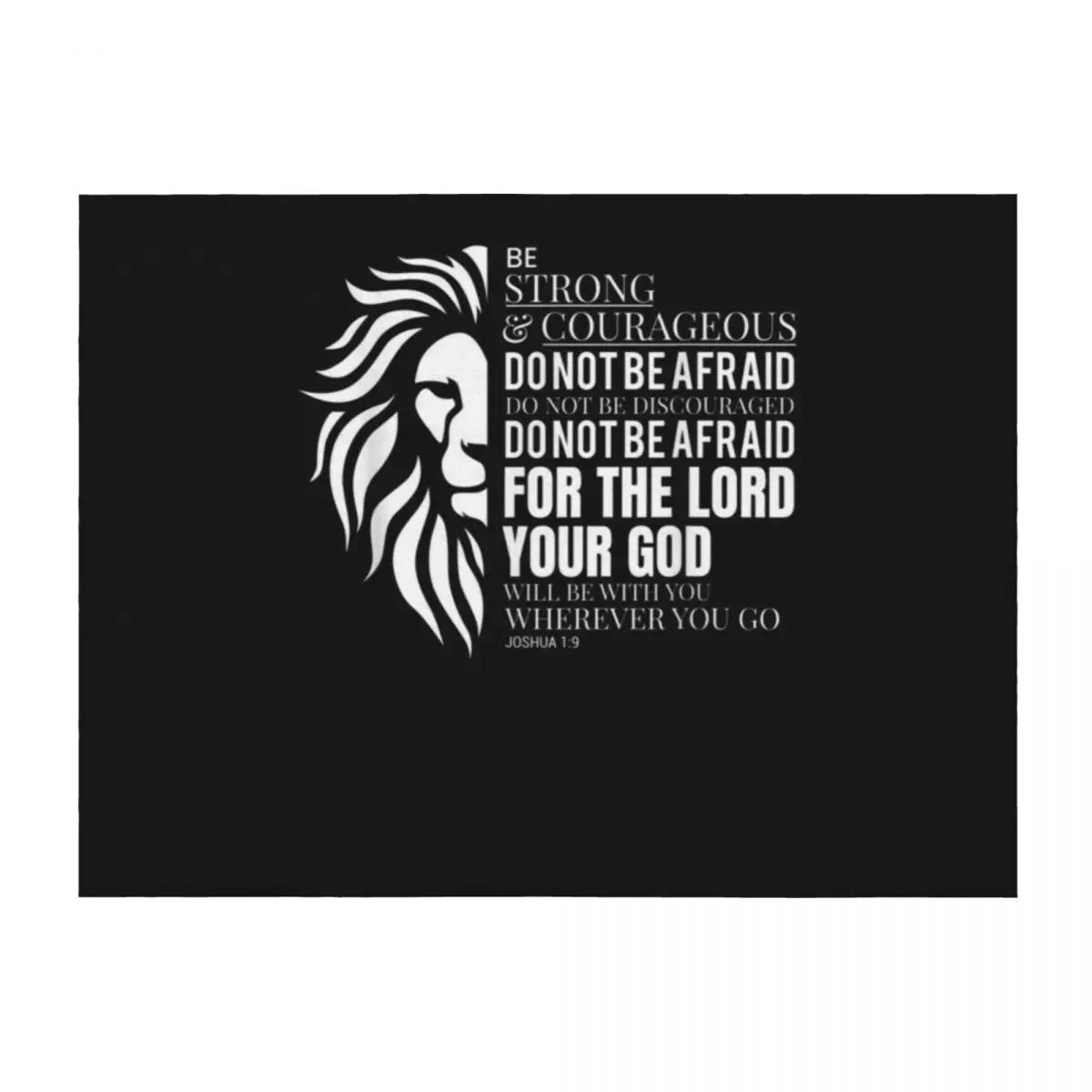 

Joshua 1 9 Inspired Be Strong And Courageous Related Bible Q Throw Blanket Flannel Fabric Weighted Shaggy warm winter Blankets