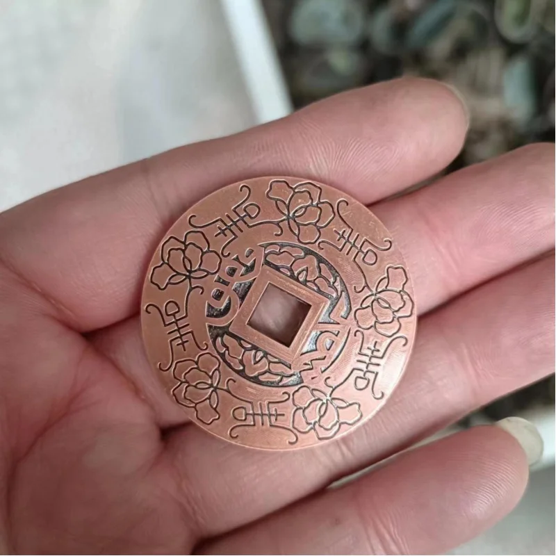 Pure Copper Five Emperor Coins Ancient Coin Copper Coins Collection Qing Dynasty Shunzhi Reign Coins Spend Money Carving Money G