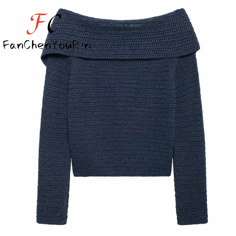 New Women's Sweater Fashion Casual Single Breasted Long Sleeved Lapel Cardigans Elegant Loose Button Sense of Design Pullovers