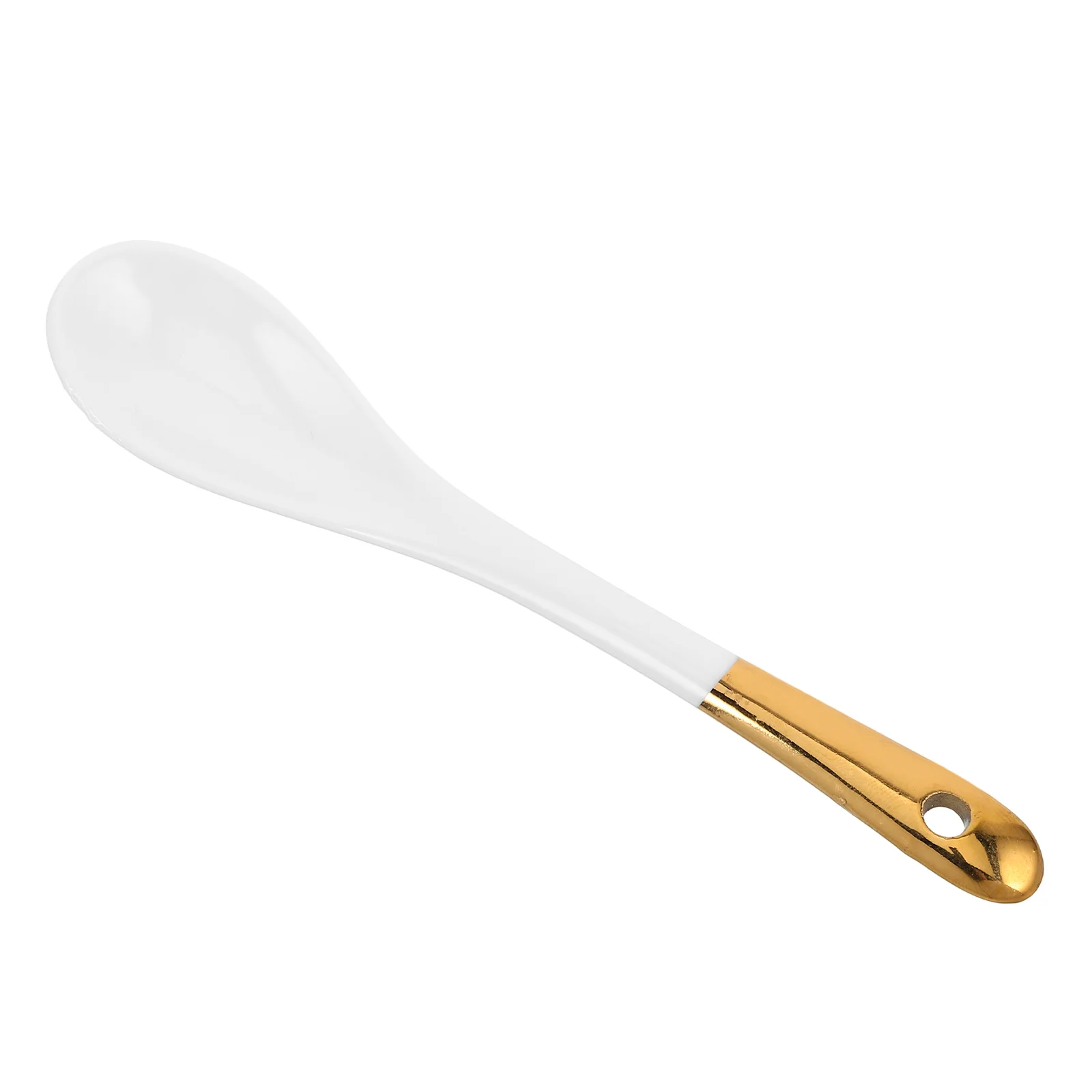 

Ceramic Gold Rim Elegant European Style Small Measuring Sugar Spoon For Coffee Tea Desserts Vintage Porcelain Spoon Coffee