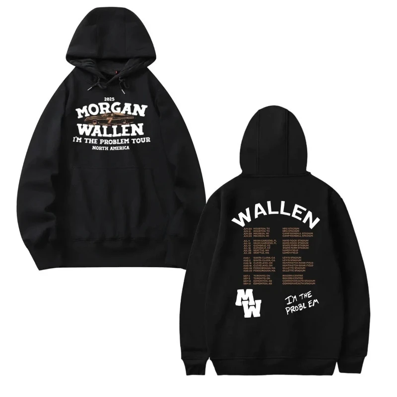 

Осенне-зимняя толстовка Morgan Wallen I’m The Problem North America Tour 2025 года, перепечатка 2 стиля