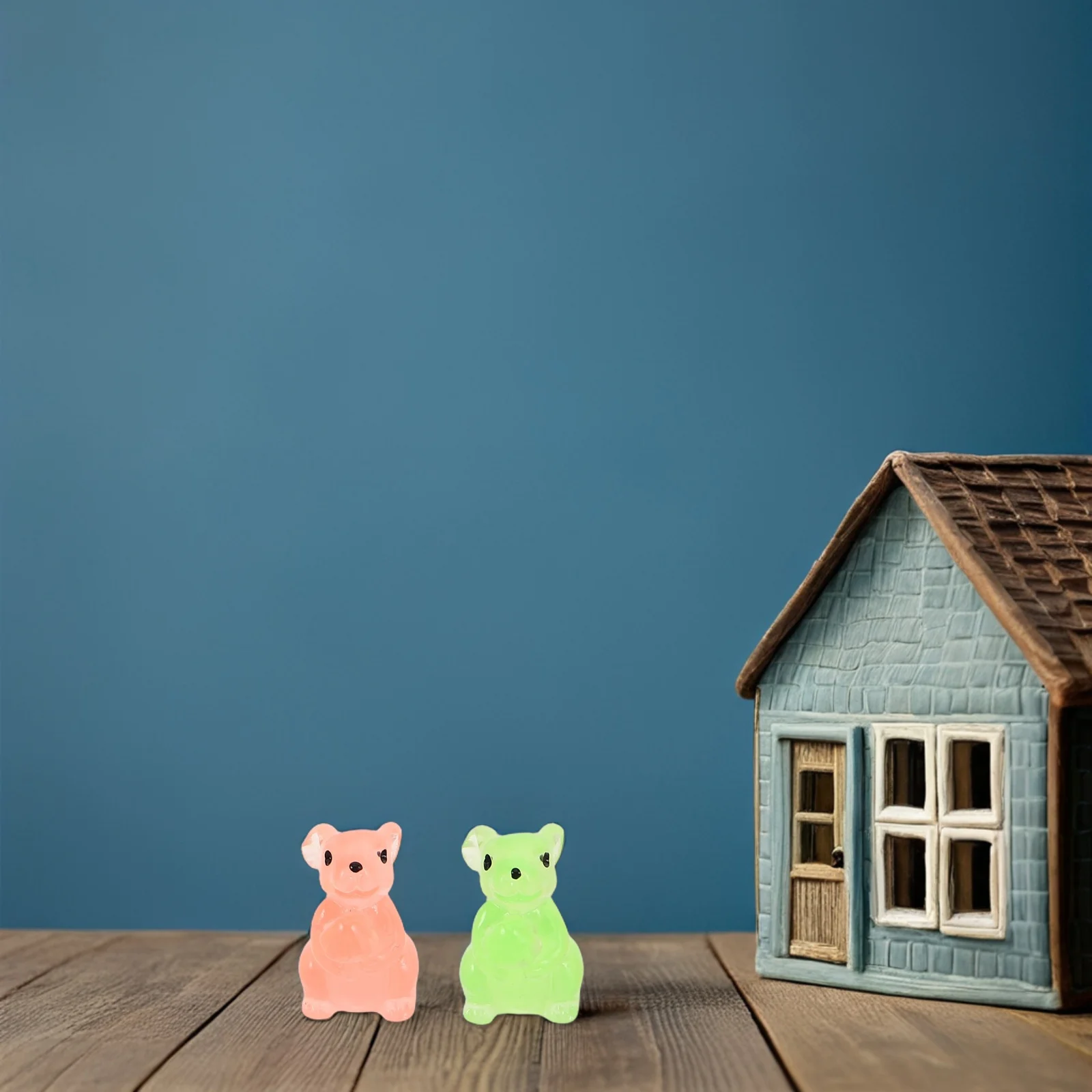 

28Pcs Glow in The Dark Bunny Decor Resin Mini Rabbits Lifelike Table Centerpieces Home Garden Craft Landscape Ornaments