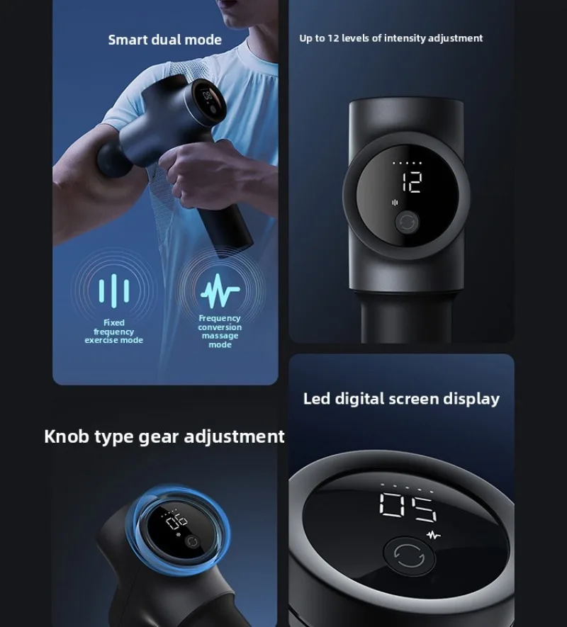 Fascia gun, deep massage gun, massager, relax muscles, high frequency fitness, professional relaxer