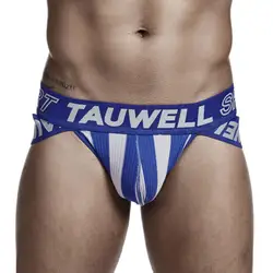 TAUWELL-Calzoncillos de cintura baja para hombre, ropa interior Sexy a rayas, nuevo diseño