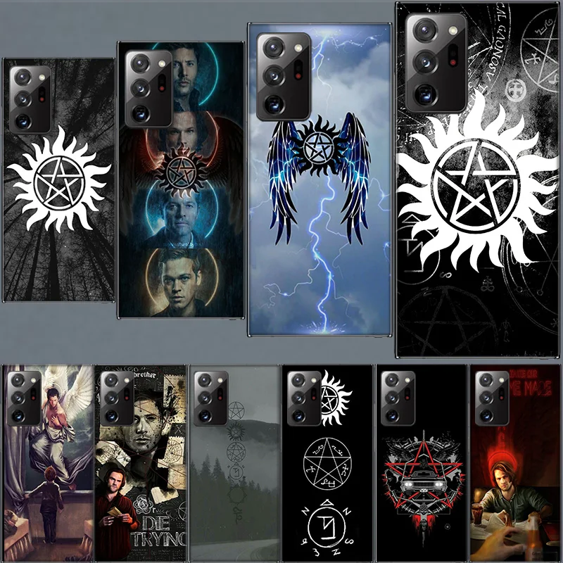 Supernatural Symbol Case for Samsung A05S A55 A35 A25 A15 Galaxy Note 20 Ultra 10 Lite 9 8 M12 M11 M30S M52 M51 M32 M31 J8 J6 J4