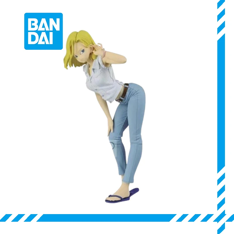 

Android 18 Dragon Ball Z In Stock Bandai Original Banpresto Figure Anime Collection Model Ornament Toy Christmas Birthday Gift