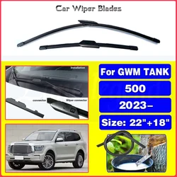For GWM TANK 500 SUV 2023 3.0T AT 4WD Car Front Wiper Blades Windscreen Wiper Blade Brushes Cutter Goods Car Accessories 22