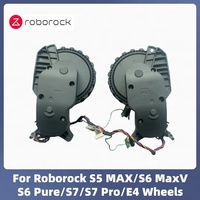 Original For Roborock S5 MAX/ S6 MaxV/S6 Pure/S7 Pro/ E4 Vacuum Cleaner Accessories Right WLeft alking Wheels Parts