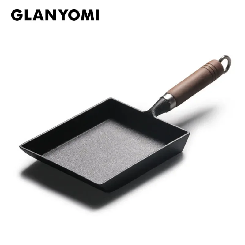 Thickened Japanese Omelette Pan / Tamagoyaki Pan, Non-stick Rectangle Mini Egg Frying Pan - Cast Iron / Aluminum Alloy