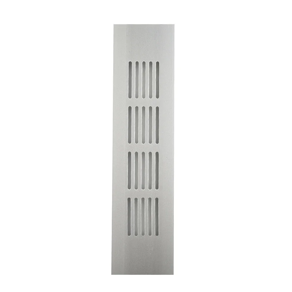 Griglia di ventilazione della presa d'aria armadio 1x50mm accessori copertura della griglia in lega di alluminio sostituzione pezzi di ricambio argento