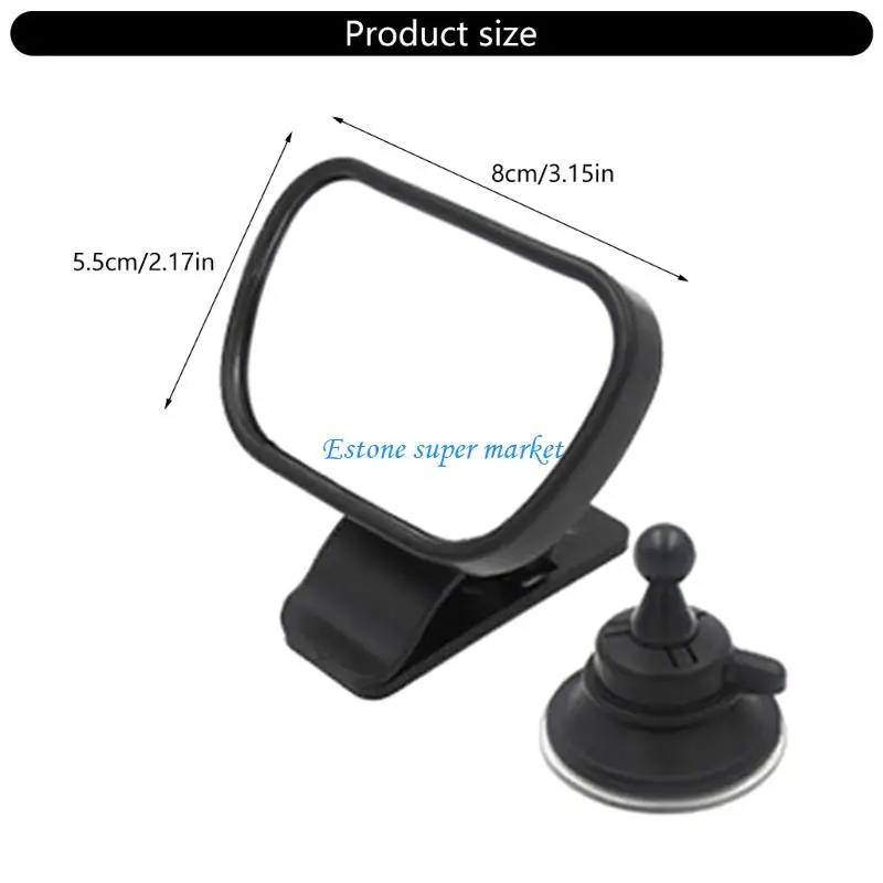 090B Verstellbarer Weitwinkel-Spiegel für Kleinkinderautos zur Überwachung des Rücksitzes, sichere