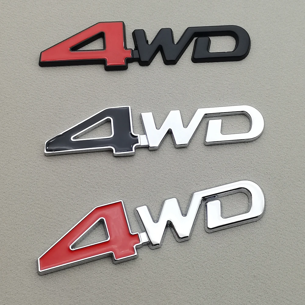 

3D металлическая наклейка на автомобиль, 4WD логотип, эмблема, значок багажника, наклейка для Mitsubishi Asx Lancer 10 Outlander Pajero Sport L200 Colt, аксессуары