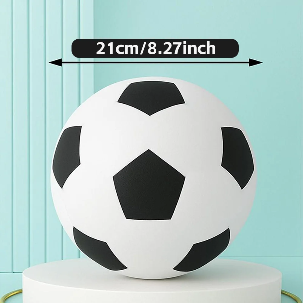 1PC Stille Foam Voetbal |   Zacht, PU-materiaal met hoge rebound |   Stille trainingsbal voor binnen