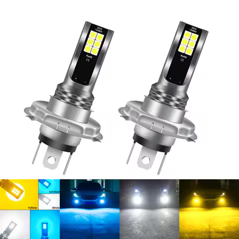2PCS H4 H8 H11 H7 Led Fog Light H1 H3 9005 HB3 HB4 9006 LED Car Lamp Super Bright Day Running Light Auto Headlight 6000K White