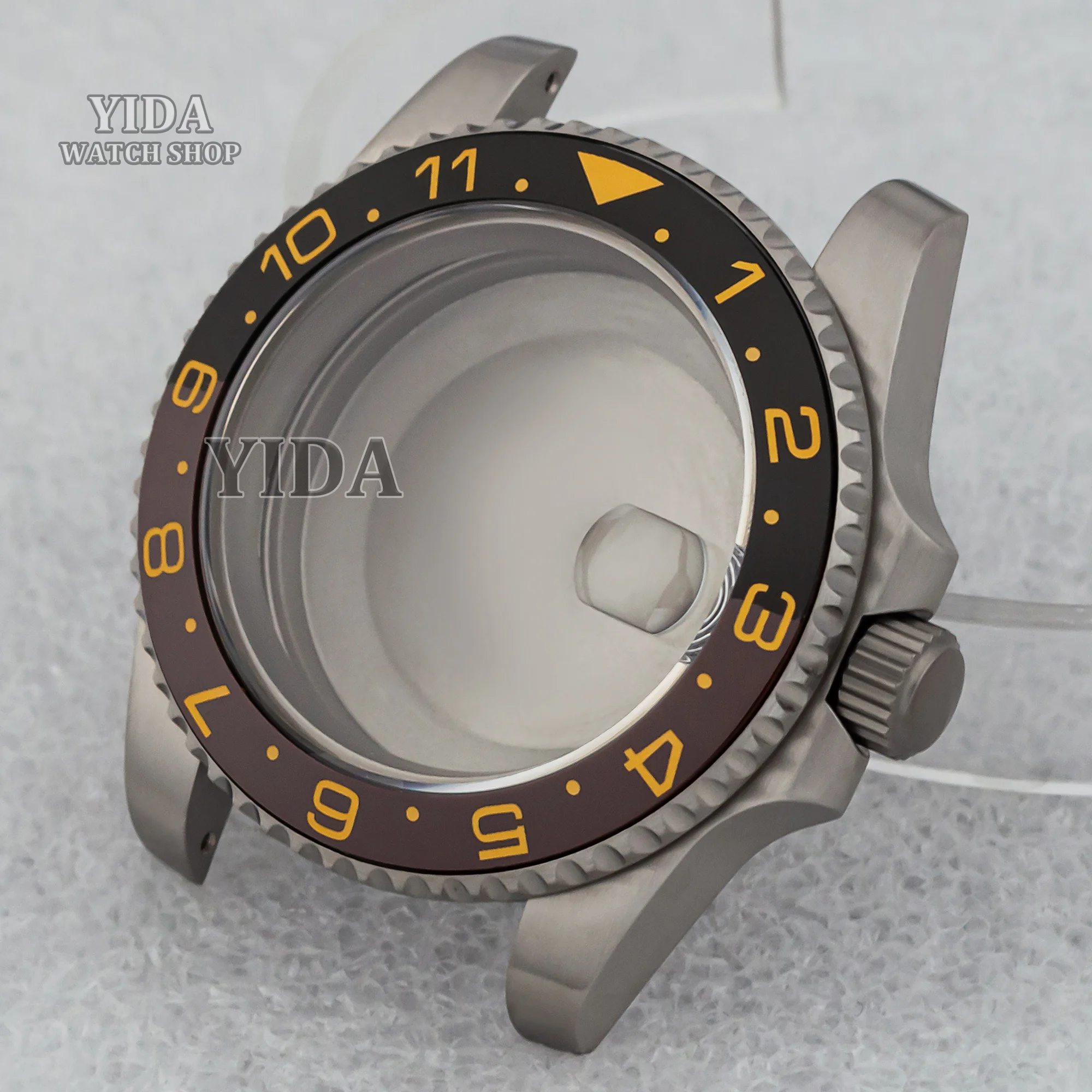 40mm NH35 Titanium Watch Case 10ATM Waterproof Case for NH35 NH36 SUB GMT NH35 Titanium Mod Watch Accessories Parts Repair Tools