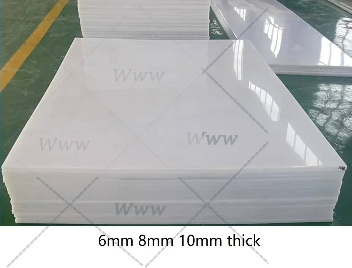 

6mm 8mm 10mm thick white UPE board UHMWPE sheet Ultra-high molecular Weight Polyethylene plate anti-static