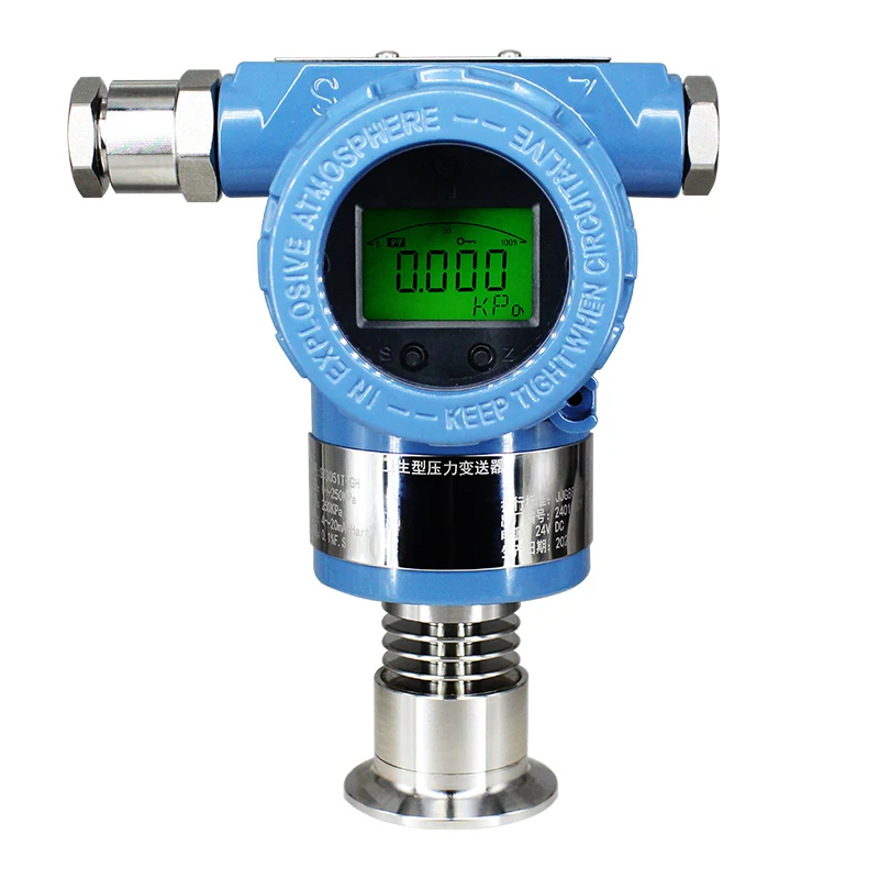 

High Accuracy 0.5%F.S 4-20mA Hart Sanitary Pressure Transmitter for Food Beverage Winery Dairy Medicine