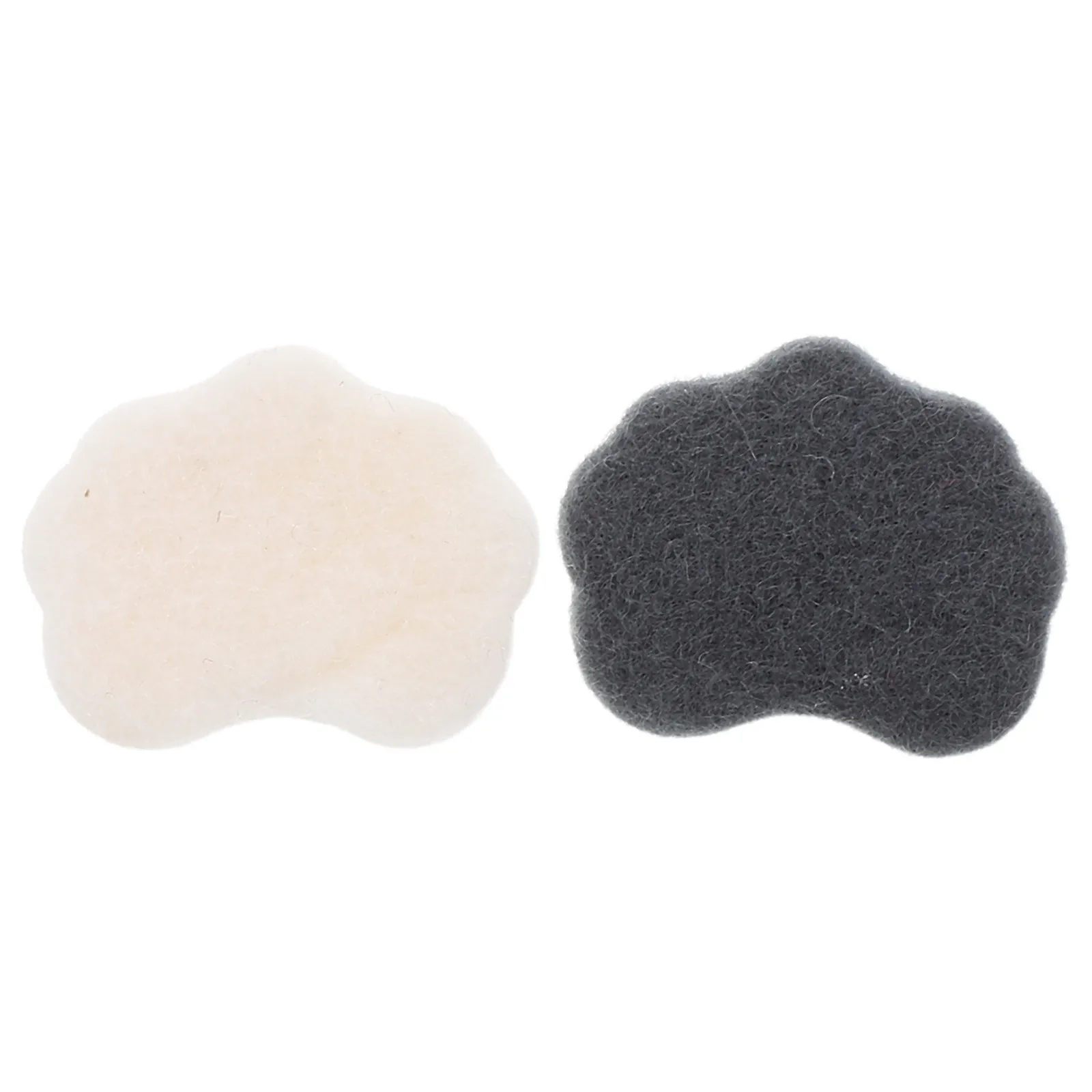 2Pcs Erhu Sound Reducer White Black Wool Silencing Mat Noise Reduction Erhu Practice Accessories Traditional Chinese Instrument