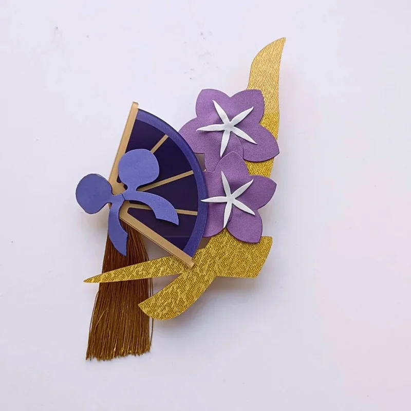 2025 11 جينشين تأثير بعل رايدن شوغون تأثيري 100 سنتيمتر الأزرق الأرجواني مقاومة للحرارة الاصطناعية الشعر أنيمي الباروكات + شعر مستعار C