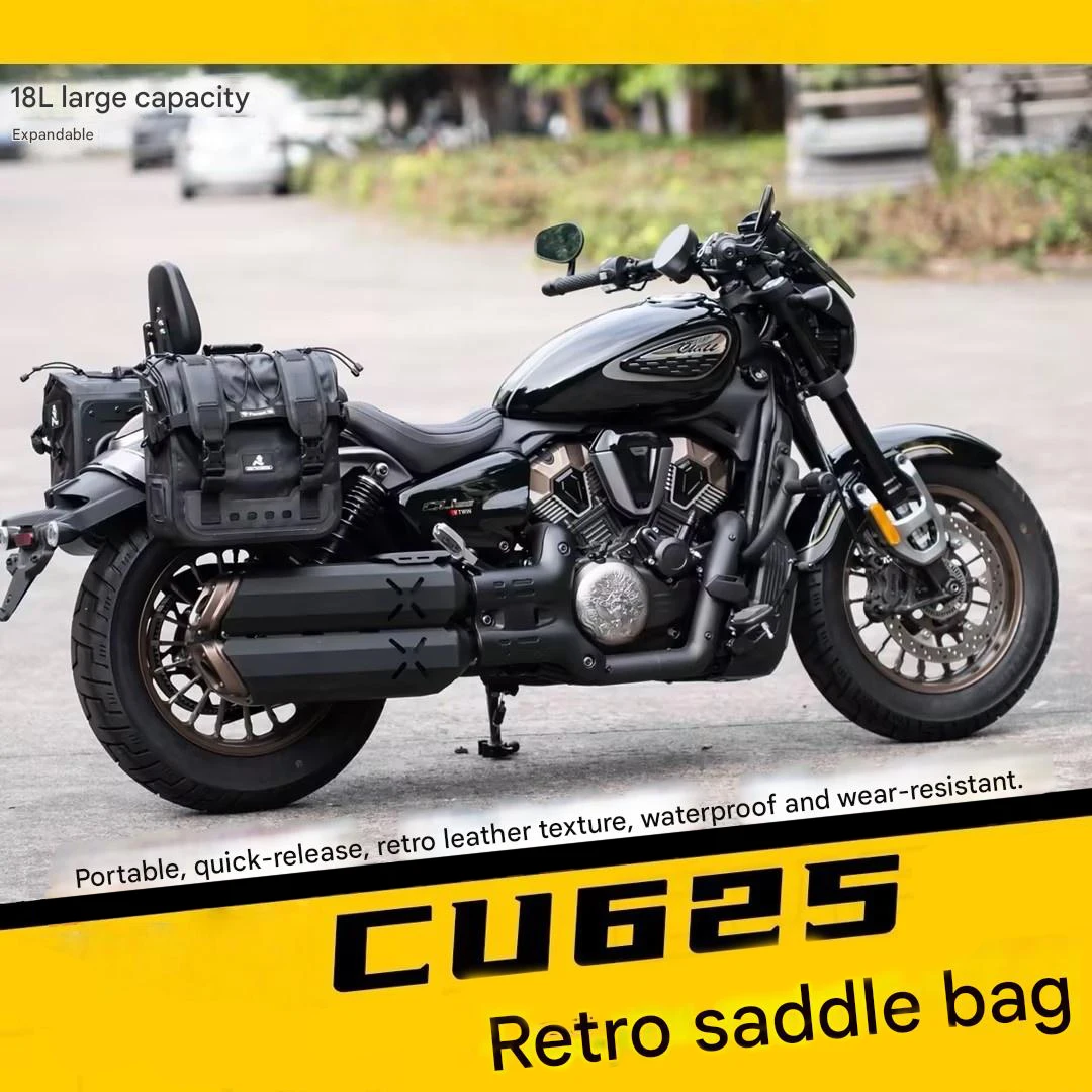 For VOGE CU625 Side Bags Waterproof Wear‑resistant Quick Release Luggage