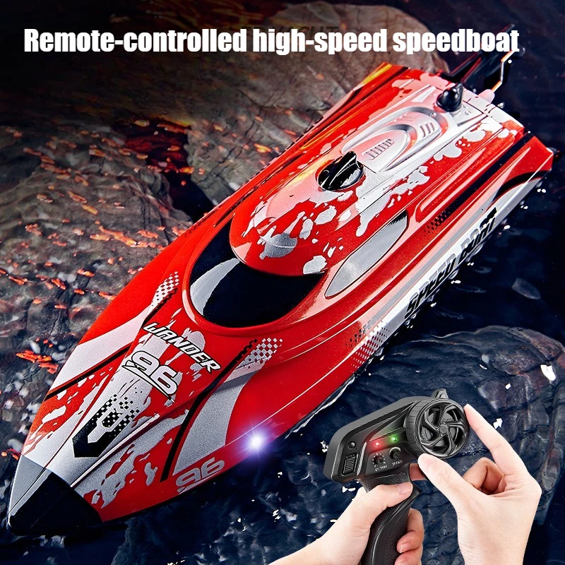 

Радиоуправляемая высокоскоростная лодка, модель для водных гонок, скоростной катер, детские игрушки для мальчиков, 2,4G гоночный скоростной катер с дистанционным управлением, летний подарок