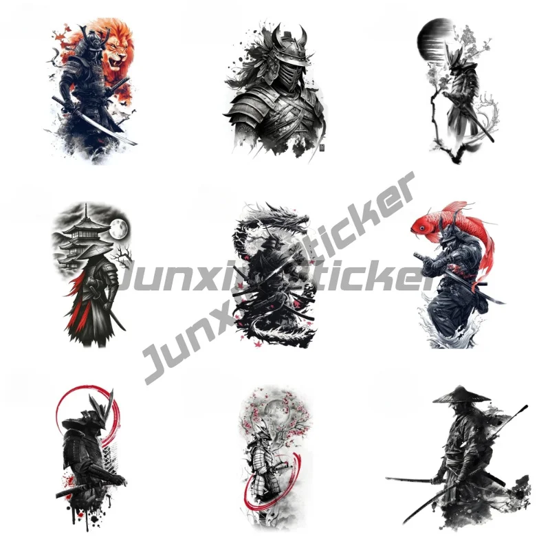 

Samurai X Lion Ink Style Car Stickers Original Windows Vinyl Motorcycle Anime Decal RV JDM Campervan Decor