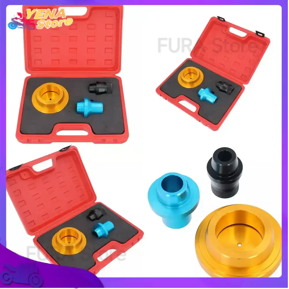 

Applicable to Citroen Peugeot 1.9L 2.0L Engine Timing Tool Kit 3PCS Camshaft Crankshaft Seal Ring Installation Set Front Rear