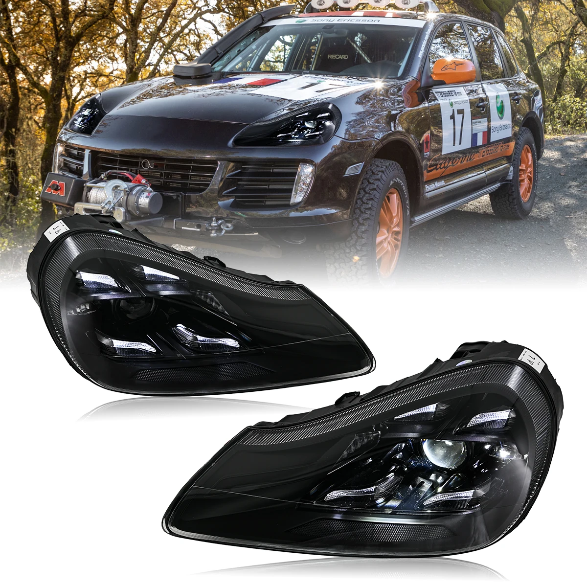 Projektorlinsen-LED-Scheinwerfer-Einheit für Porsche Cayenne 957 2007 2008 2009 2010