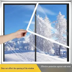 Easy-Install No-Drill Winter Window Insulation Film for Windproof & Warm Seal - Cold Weather Protection