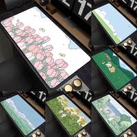 Large Cute Anime Mouse Pad Rubber Laptop Computer Kawaii Mousepad Gamer Big Office Mouse Mat Keyboard Desk Mat Mause Pads