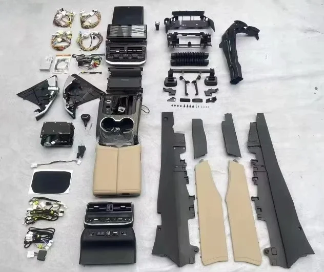 لمجموعة الترقية الداخلية LC200* 2008 -2017، والترقية إلى التحويل الداخلي 22LC300. طقم تجميل السيارة الداخلي #1